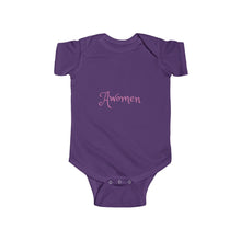 Load image into Gallery viewer, Awomen Apparel Infant Fine Jersey Bodysuit