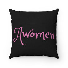 Load image into Gallery viewer, Awomen Apparel Spun Polyester Square Pillow