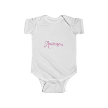 Load image into Gallery viewer, Awomen Apparel Infant Fine Jersey Bodysuit