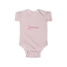 Load image into Gallery viewer, Awomen Apparel Infant Fine Jersey Bodysuit